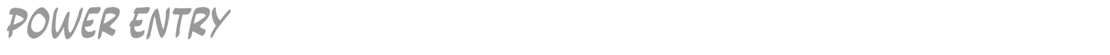 Power Entry font preview